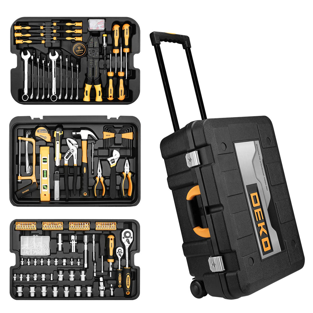 258 Piece Rolling Tool Box Socket Wrench Hand Tool Set L7666