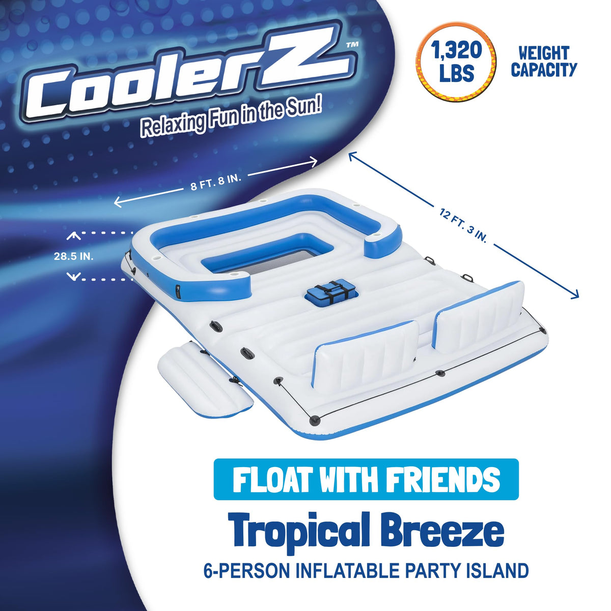 6 Person Inflatable Lake Float M960
