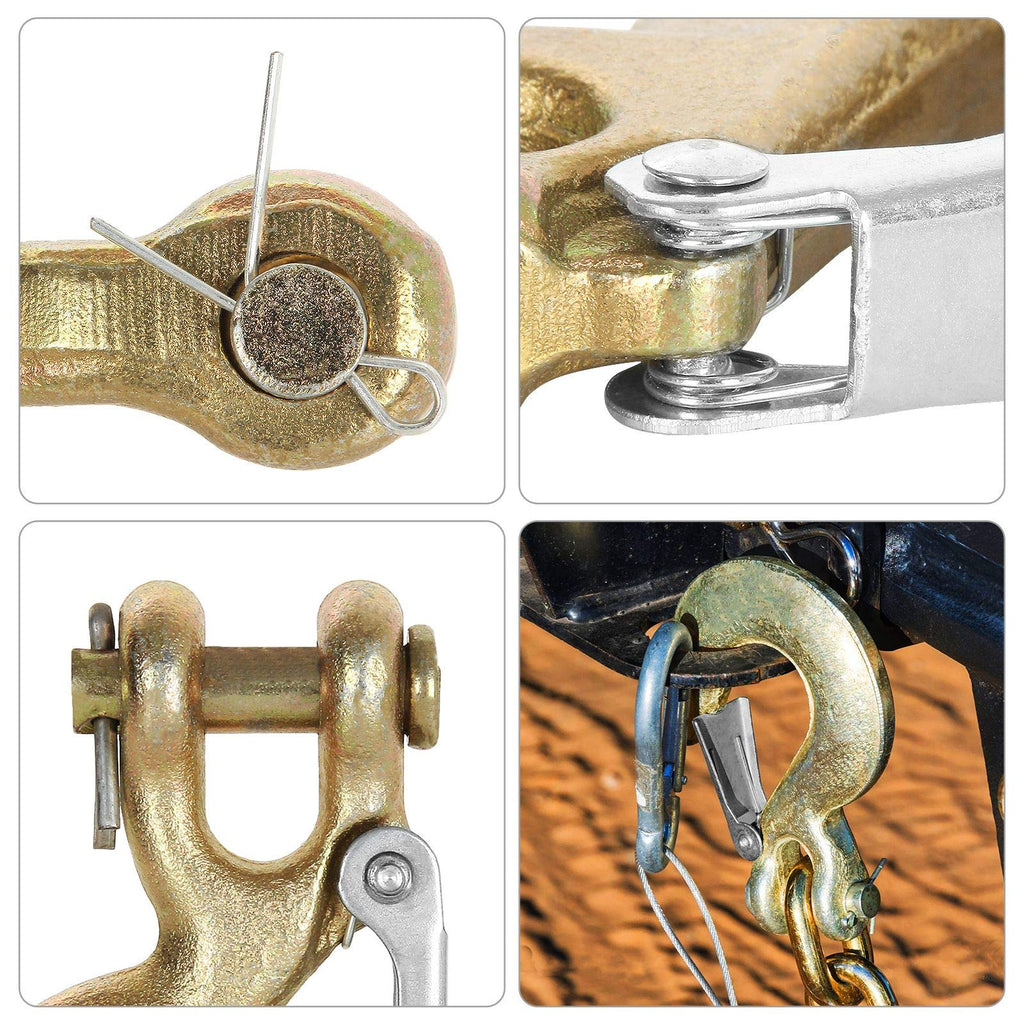 3/8 Inch Clevis Slip Hook with Safety Latch, 18000 Lb Capacity J585