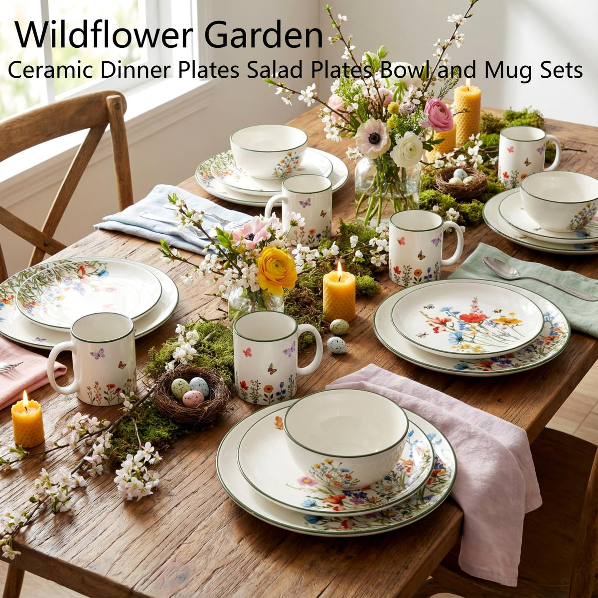 16 Pcs Ceramic Dinnerware Set Q7610