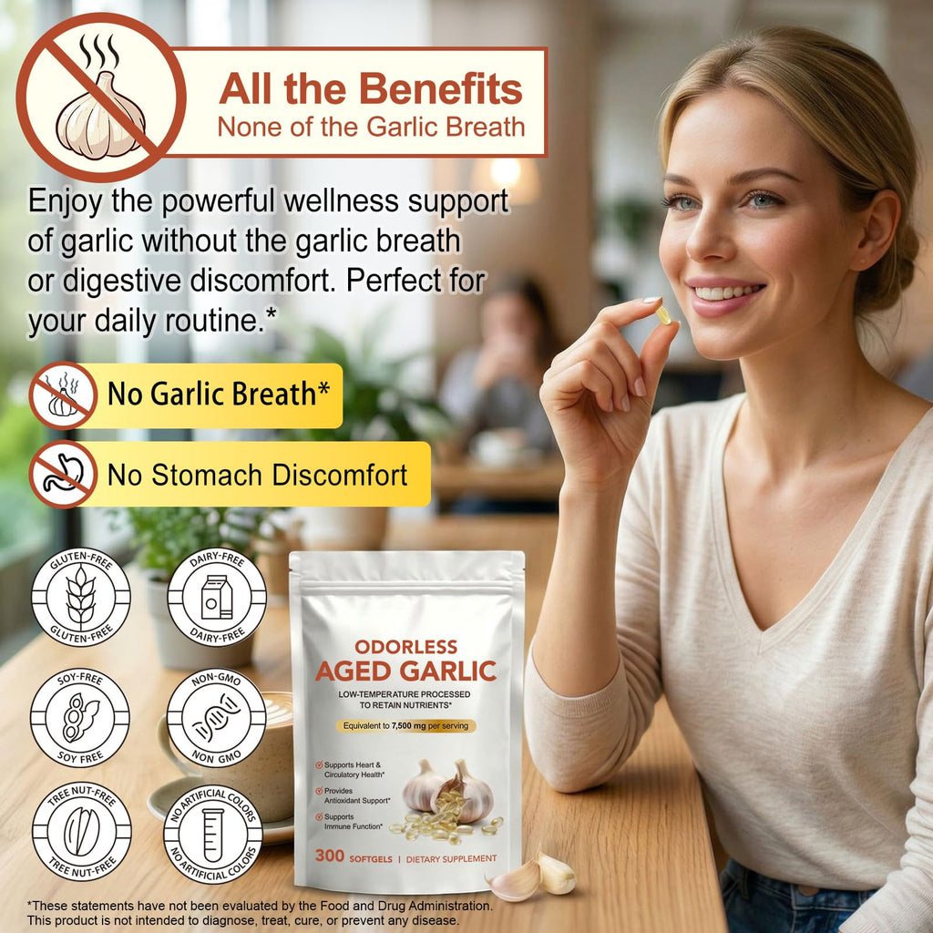 Aged Garlic Extract Capsules 15:1 Concentrated Formula 2 Pack F203