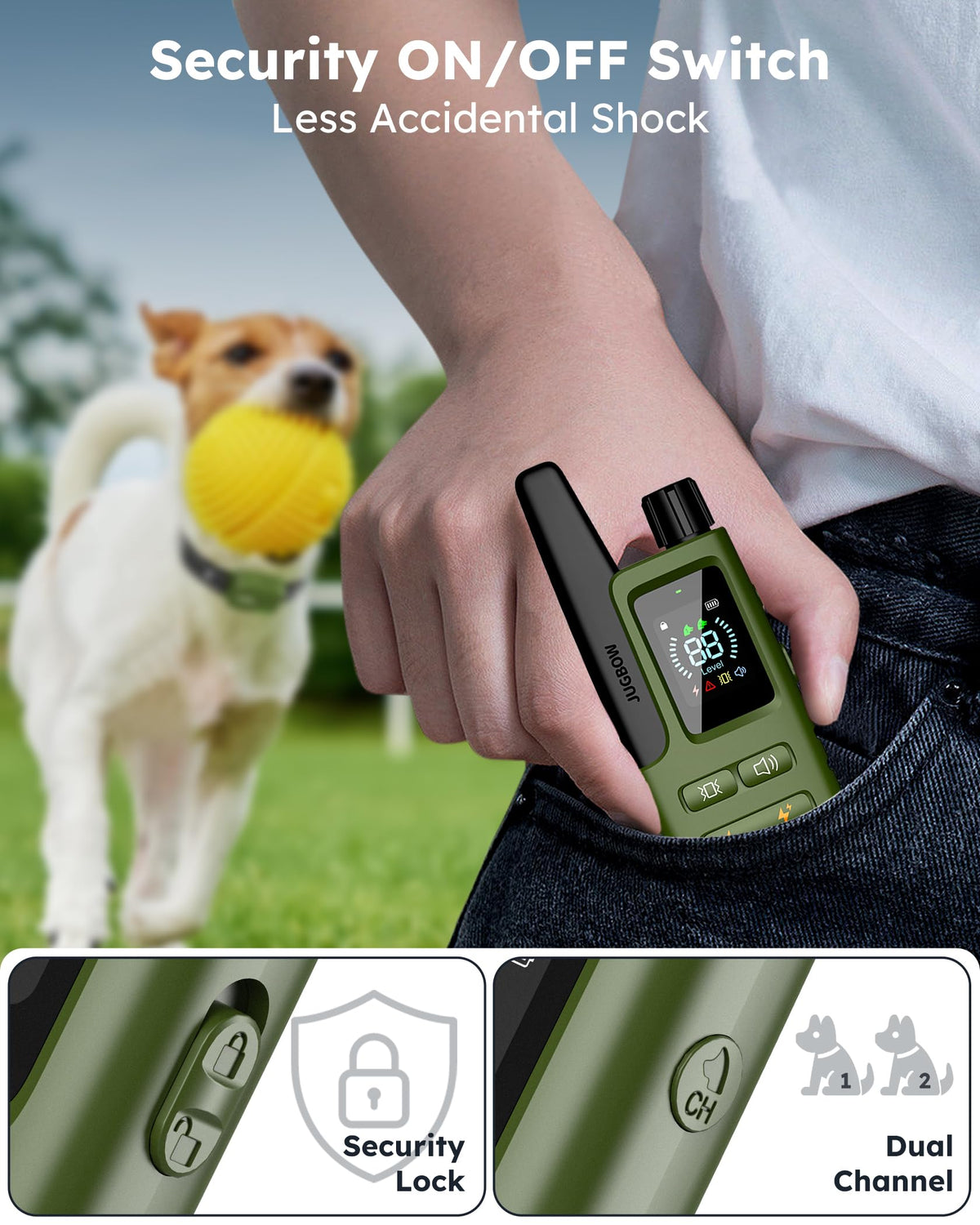 2 Dogs Shock Collar with Remote O2587