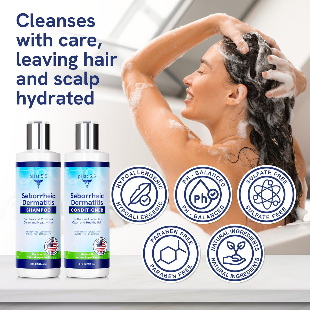 Sulfate Free Shampoo and Conditioner Set 8 oz Y244494