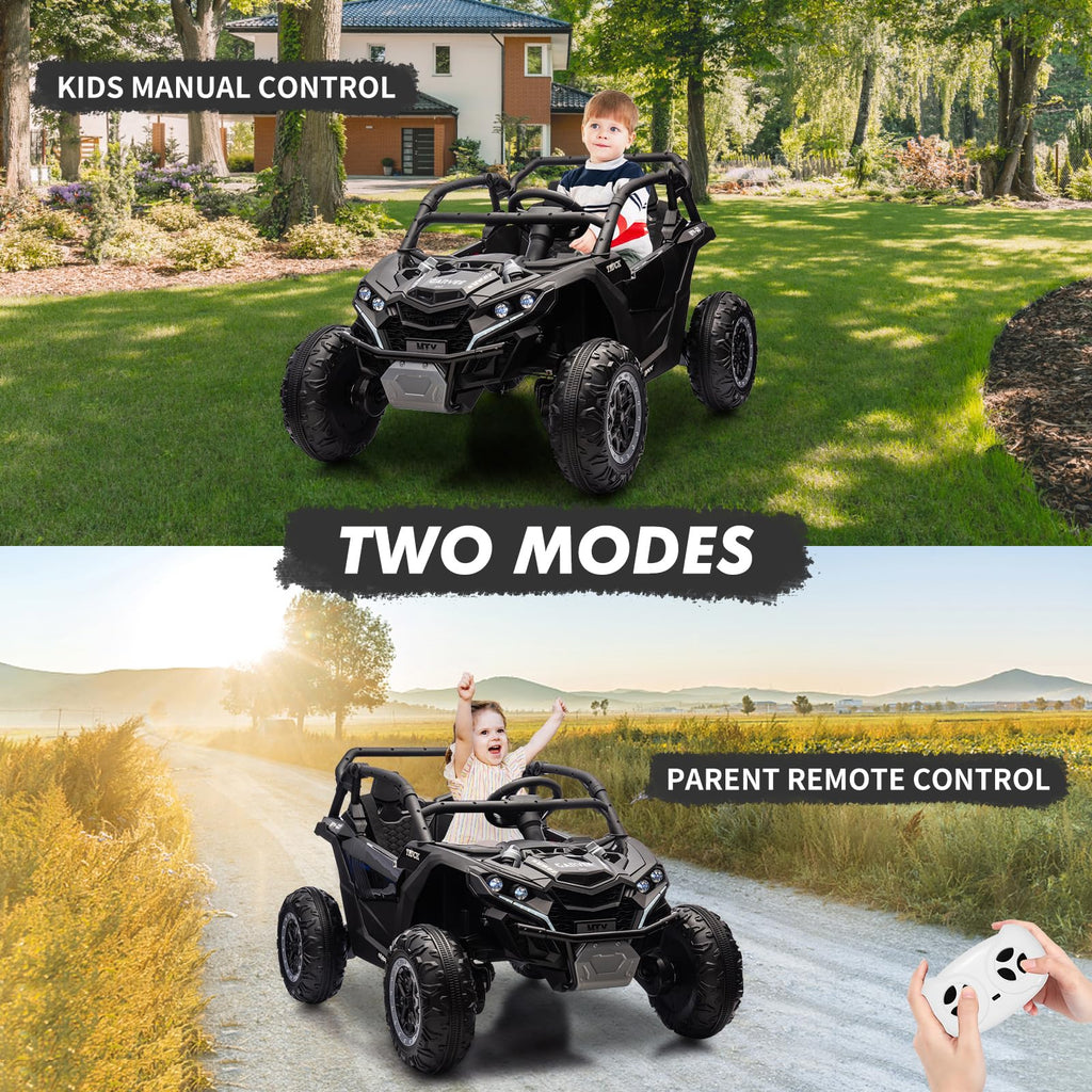 24V 2-Seater Kids Ride on Car with Remote Control 4WD Electric Truck F74518