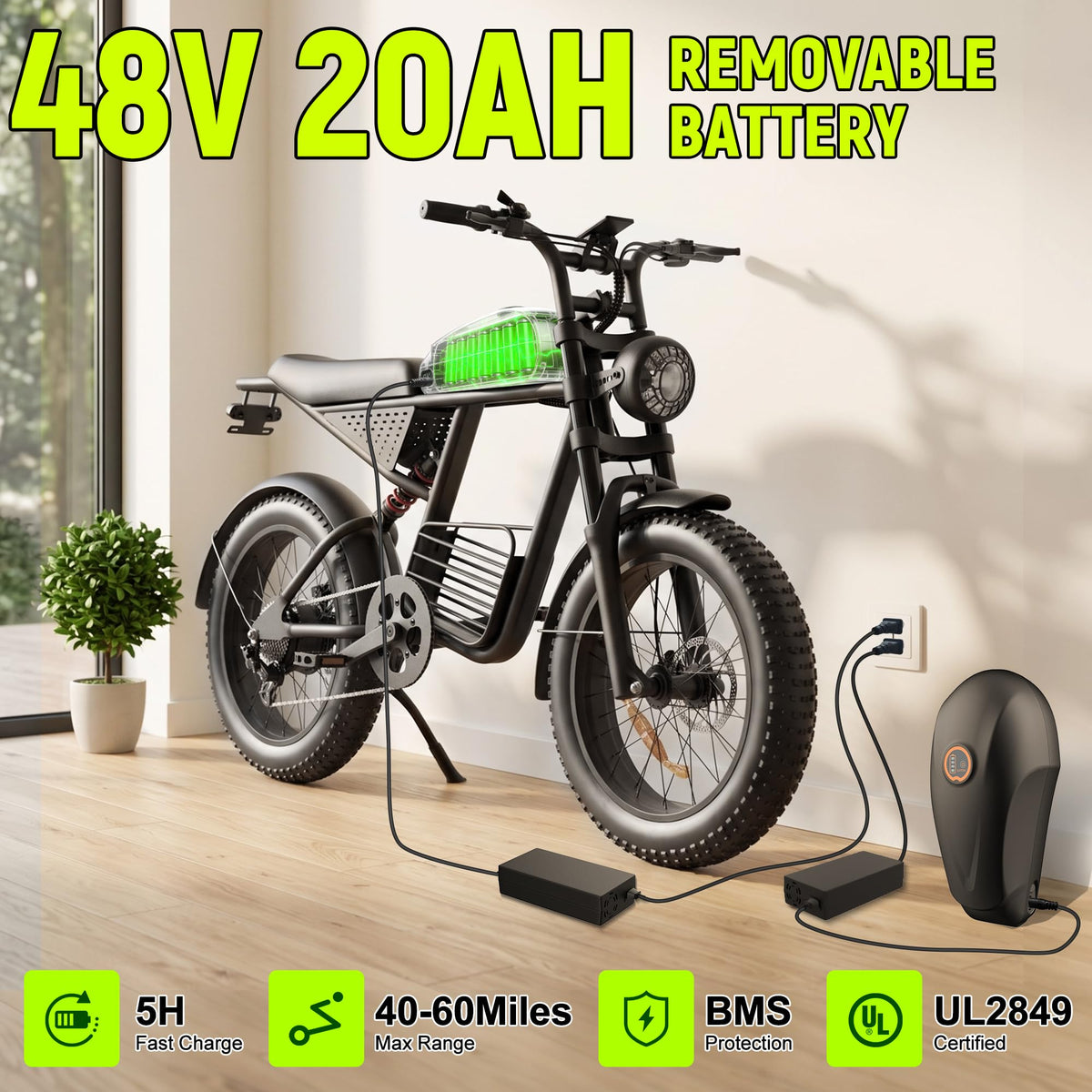 1500W 48V 20Ah Electric Bike K33084