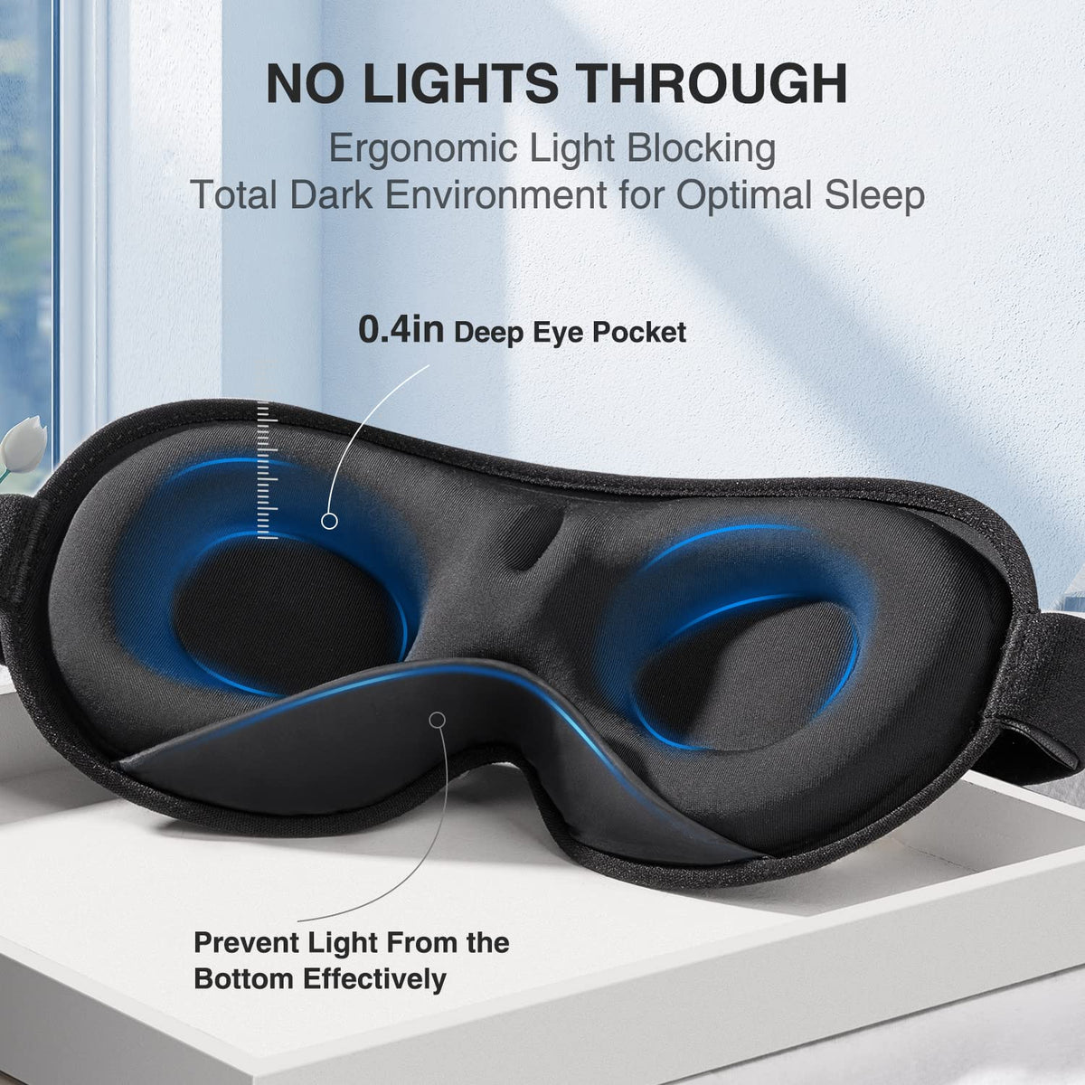 Weighted Sleep Mask 3D Eye Mask P624