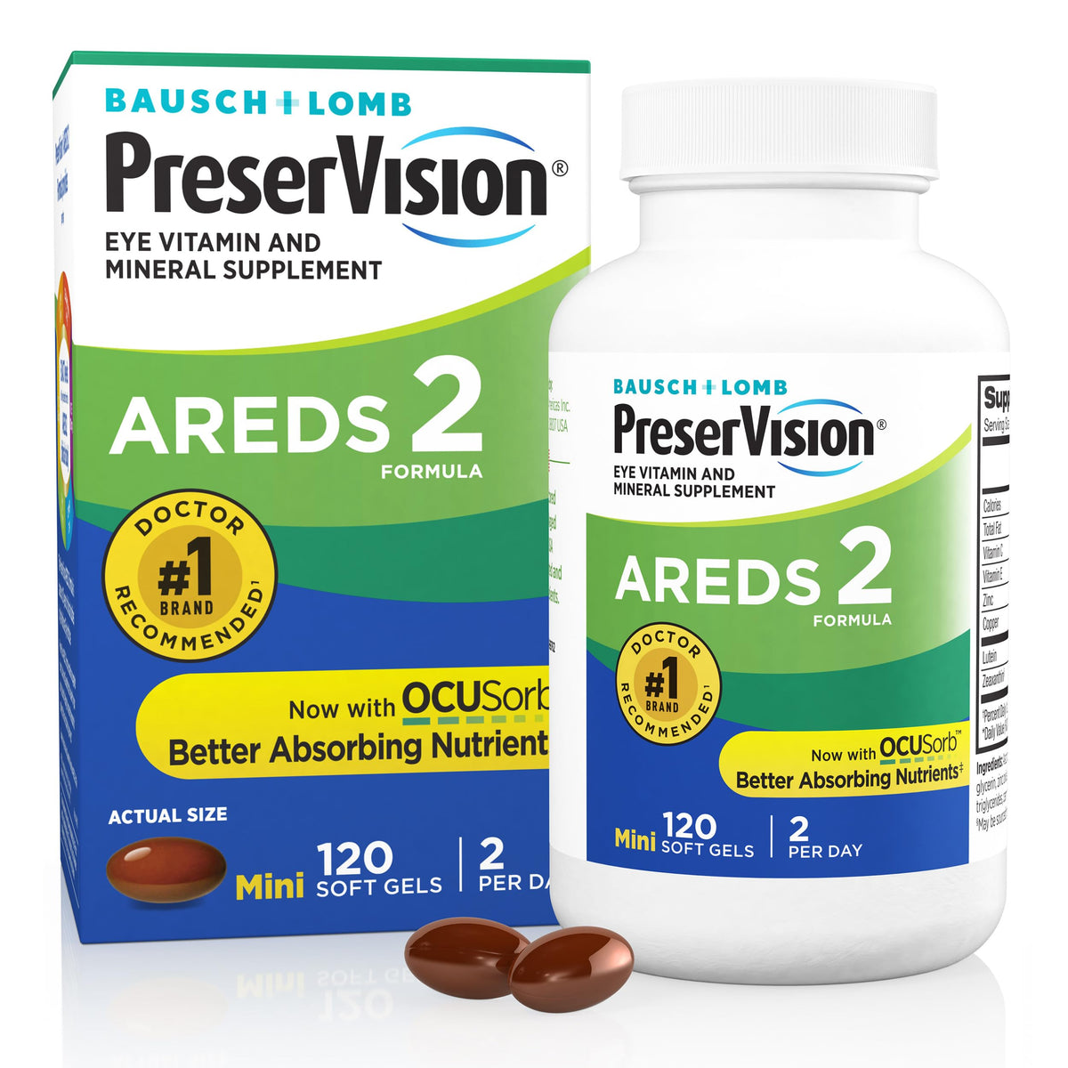 Lutein Eye Vitamins 120 Softgels E896