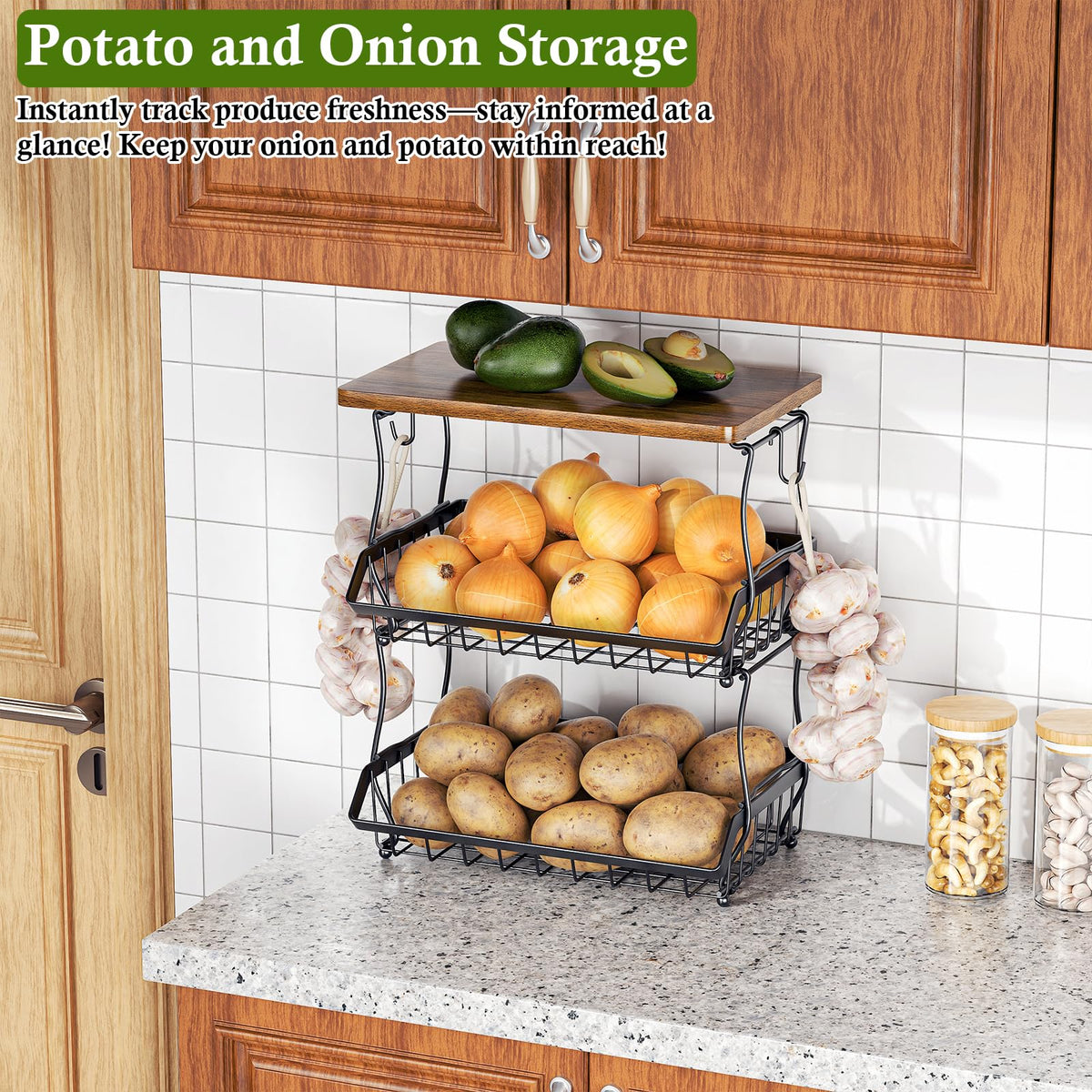 3-Tier Fruit Basket J163