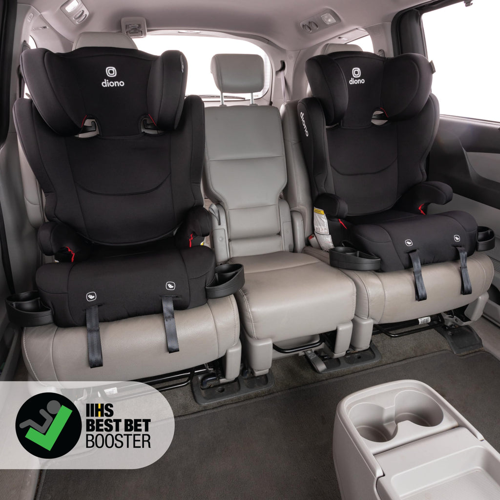 2-in-1 Belt Positioning Booster Seat, Black E8421