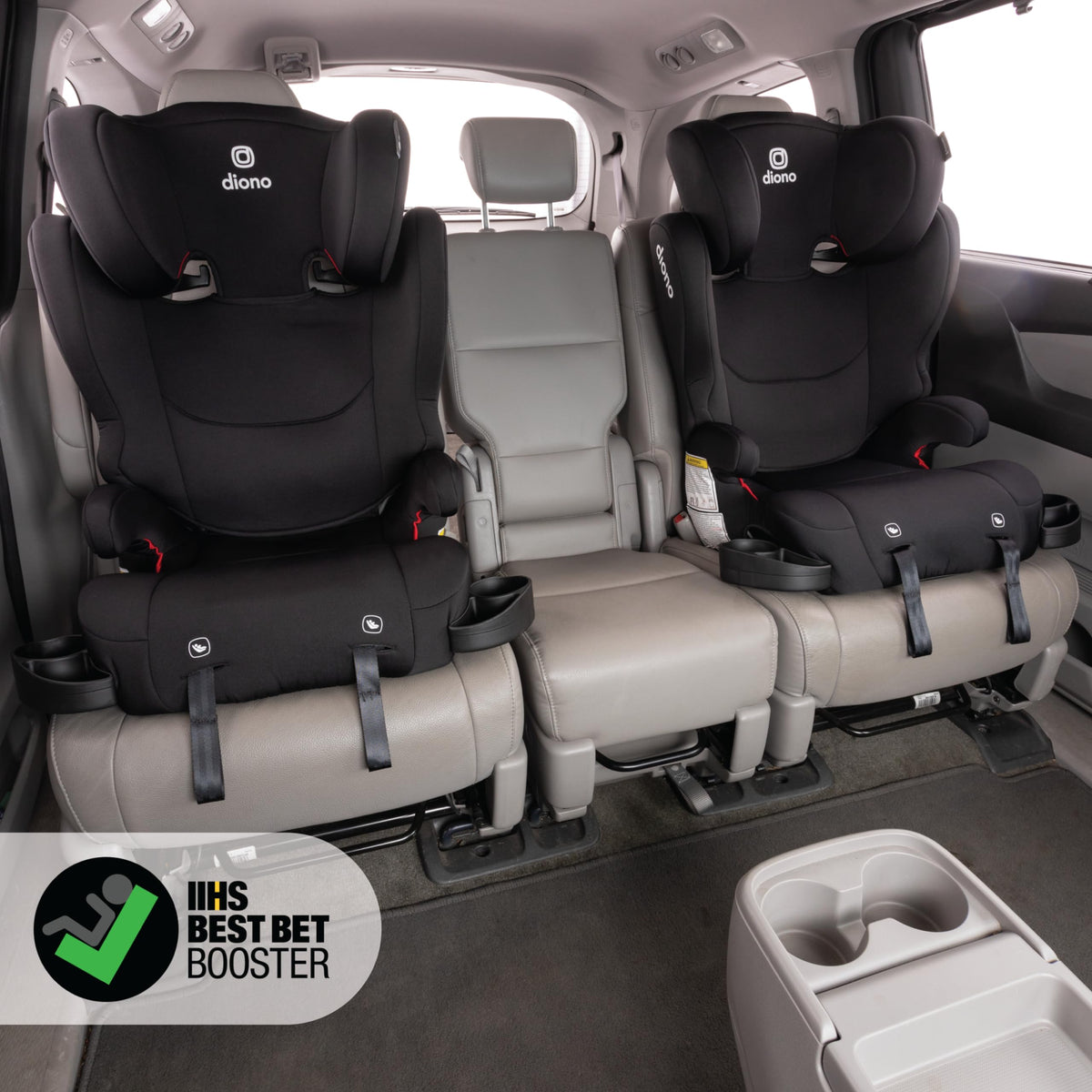 2-in-1 Belt Positioning Booster Seat, Black E8421