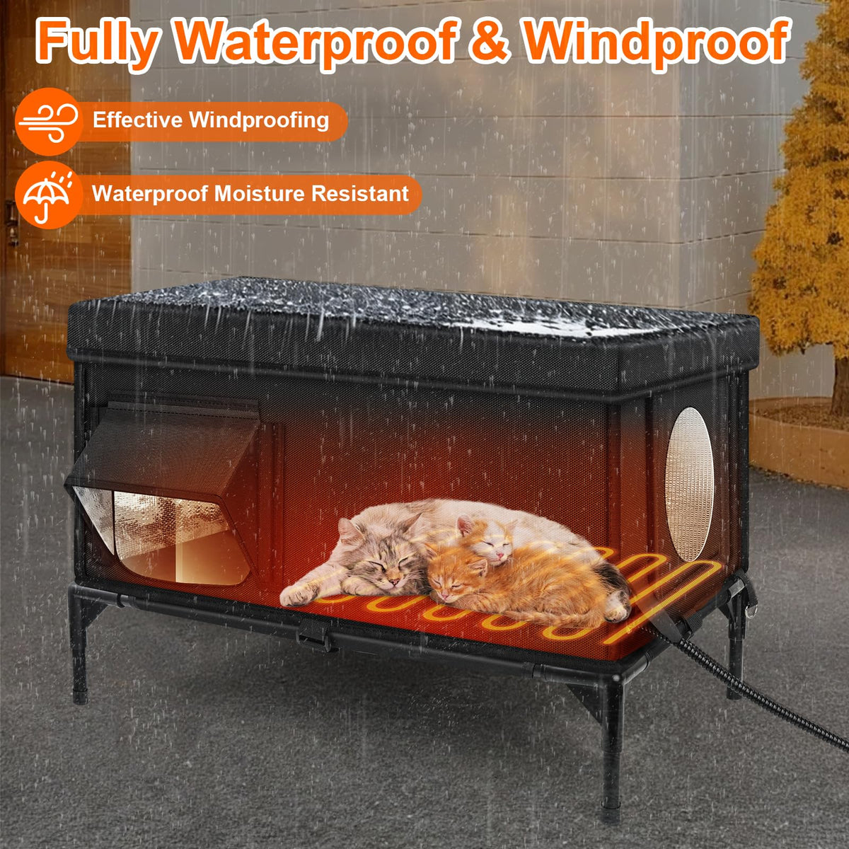 Insulated Heated Cat House D97220