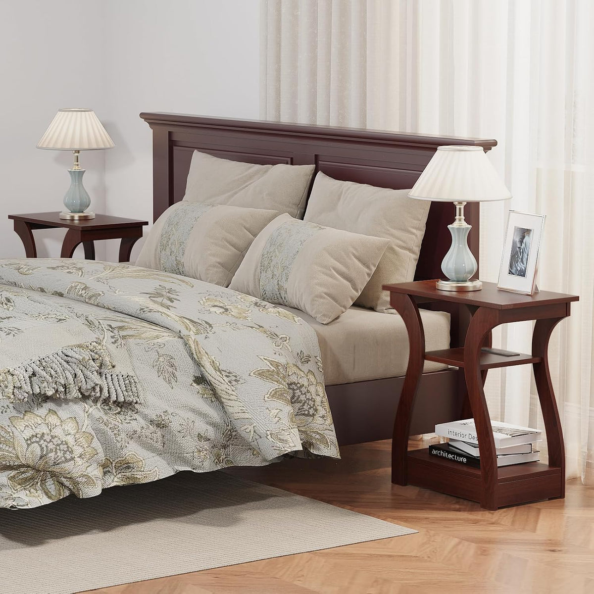 3 Tier End Table with Charging Station X572275