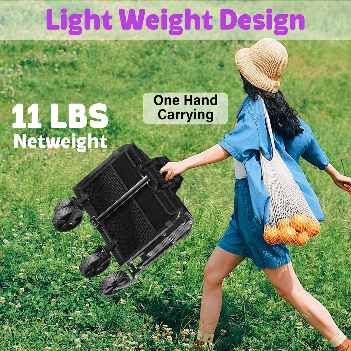 Foldable Wagon Cart with Wheels P509