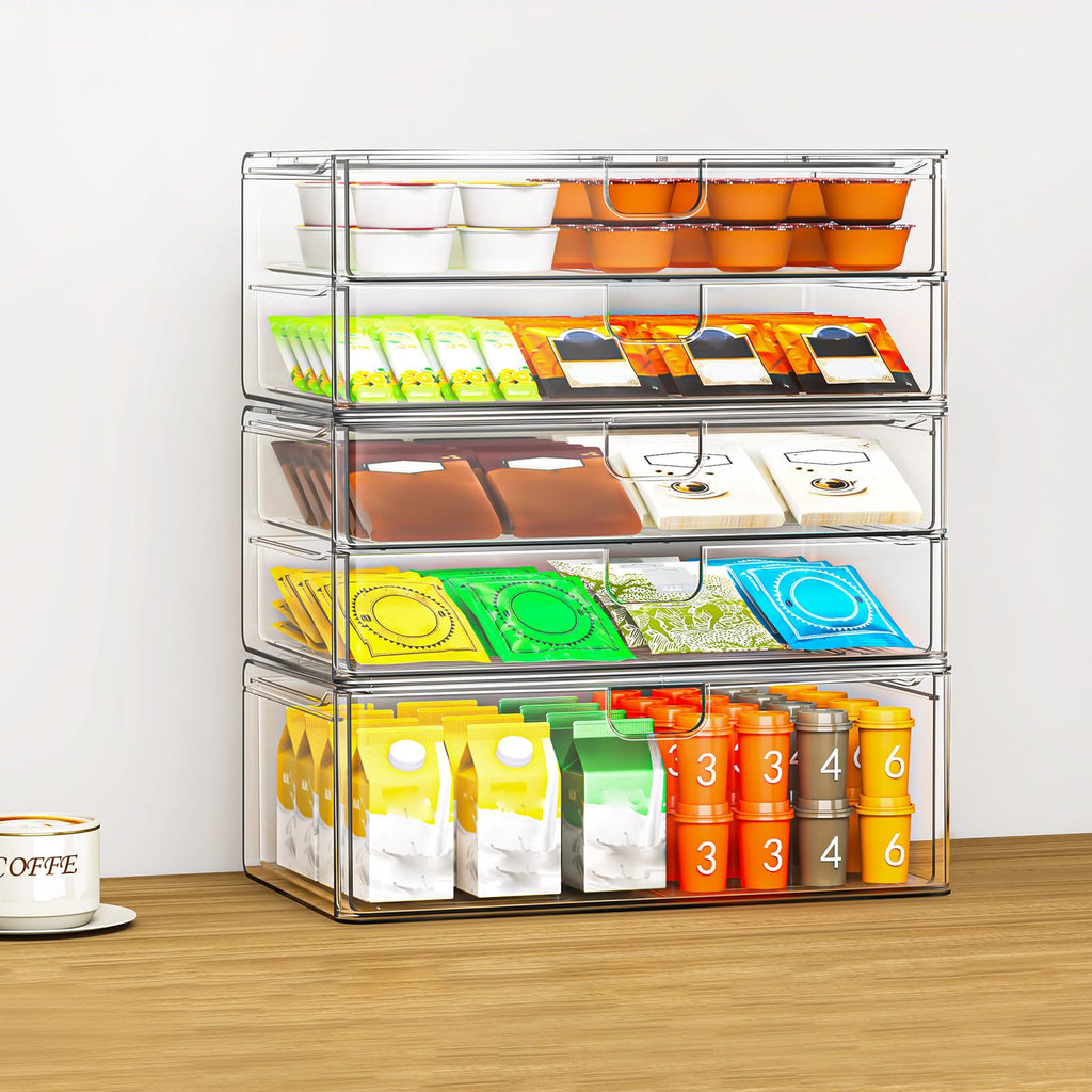 Acrylic Stackable Storage Drawers 6-Pack C22392