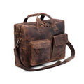 18 Inch Leather Laptop Messenger Bag W7803