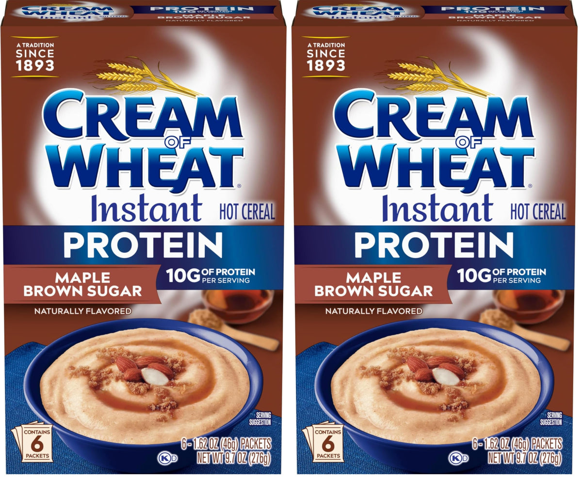 Instant High Protein Hot Cereal, Maple Brown Sugar, 12 Packets Z7922