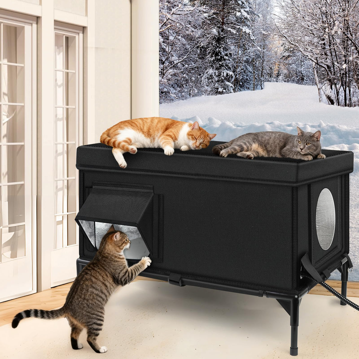 Insulated Heated Cat House D97220