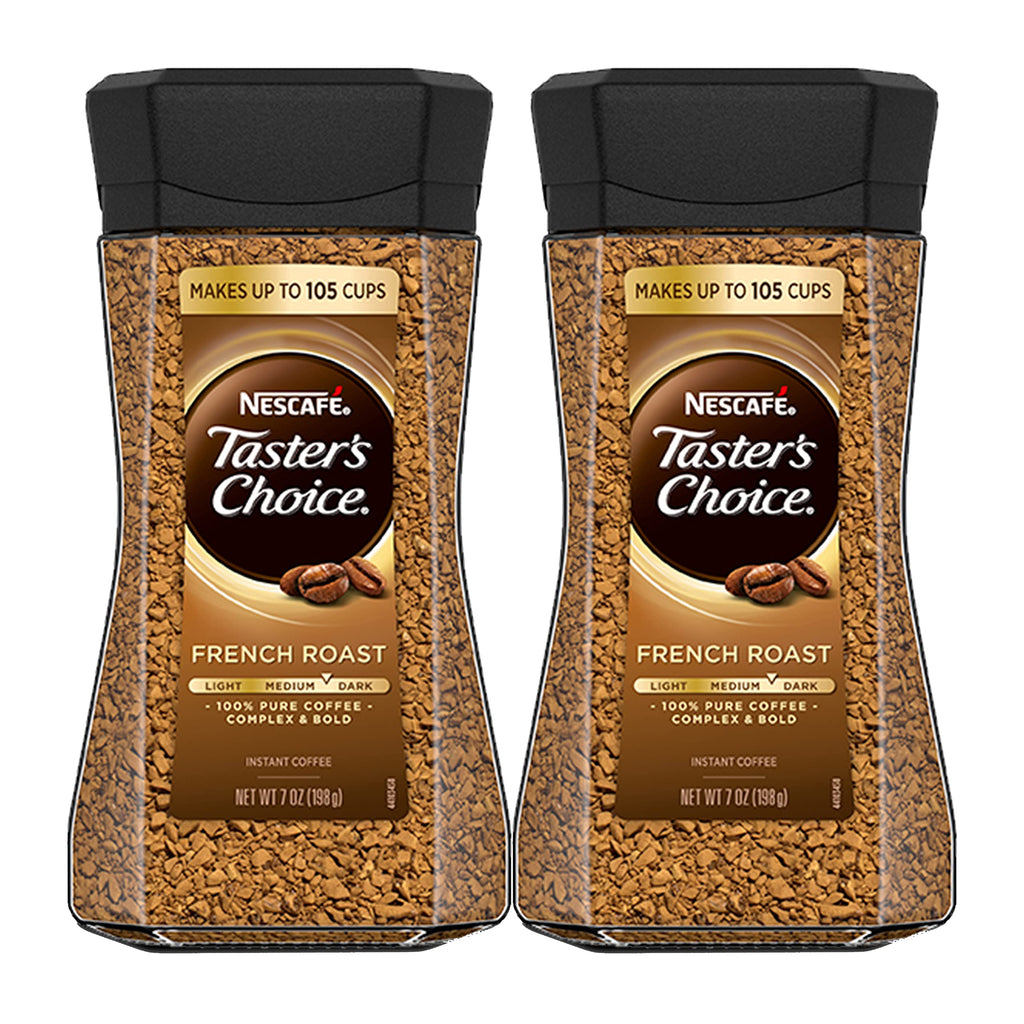 French Roast Instant Coffee 2 Bottles x 7 Oz Y3774