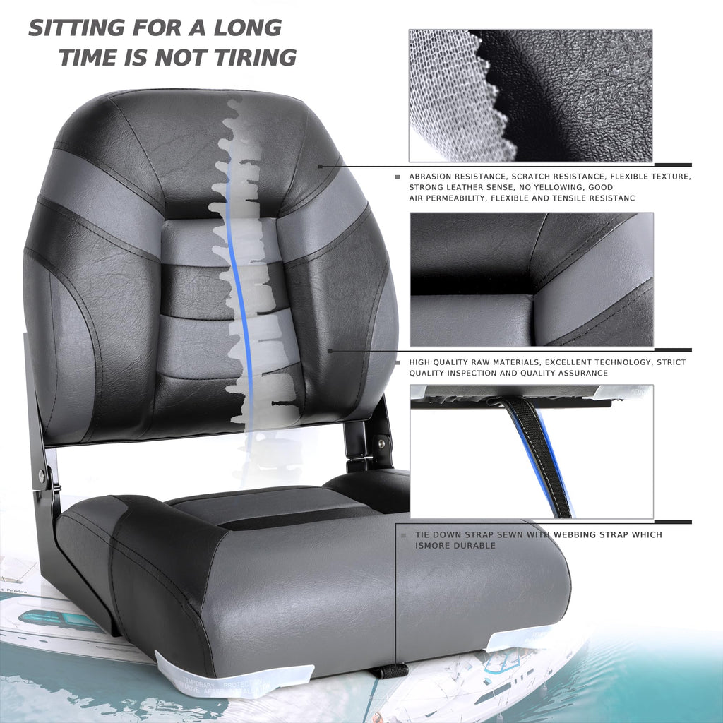 Low Back Folding Boat Seat 2 Pack H392