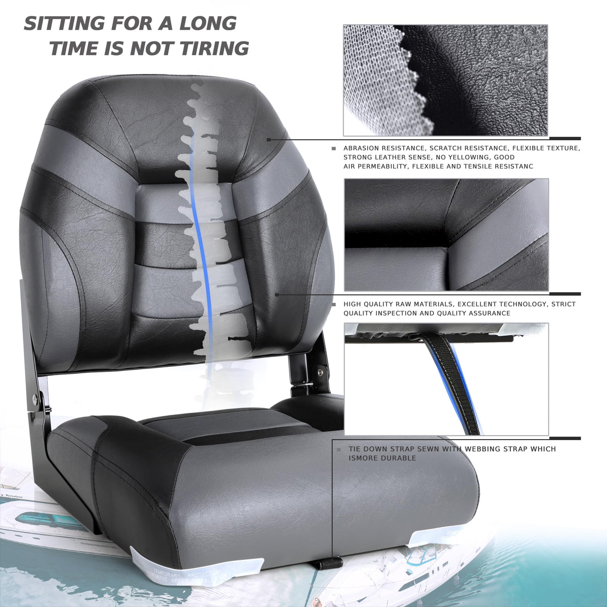 Low Back Folding Boat Seat 2 Pack H392