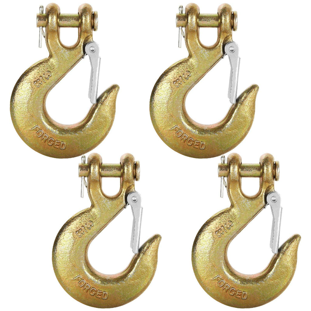 3/8 Inch Clevis Slip Hook with Safety Latch, 18000 Lb Capacity J585