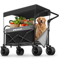 Collapsible Wagon with Canopy Black P495927
