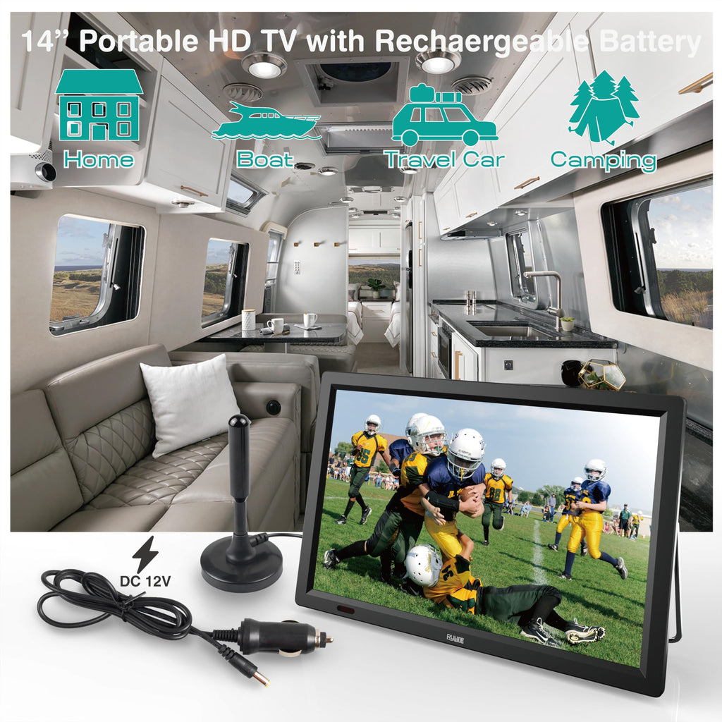14 Inch Portable TV with Digital Tuner A3804