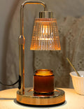 Gold Candle Warmer Lamp with Timer, Dimmable Wax Melt Warmer W25943