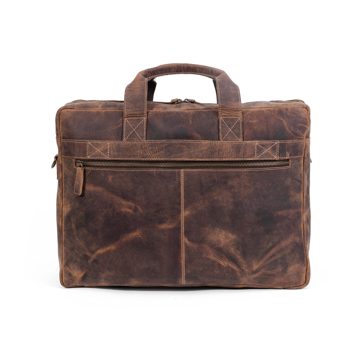 18 Inch Leather Laptop Messenger Bag W7803