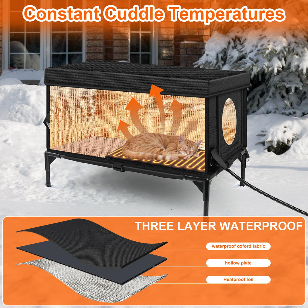 Insulated Heated Cat House D97220