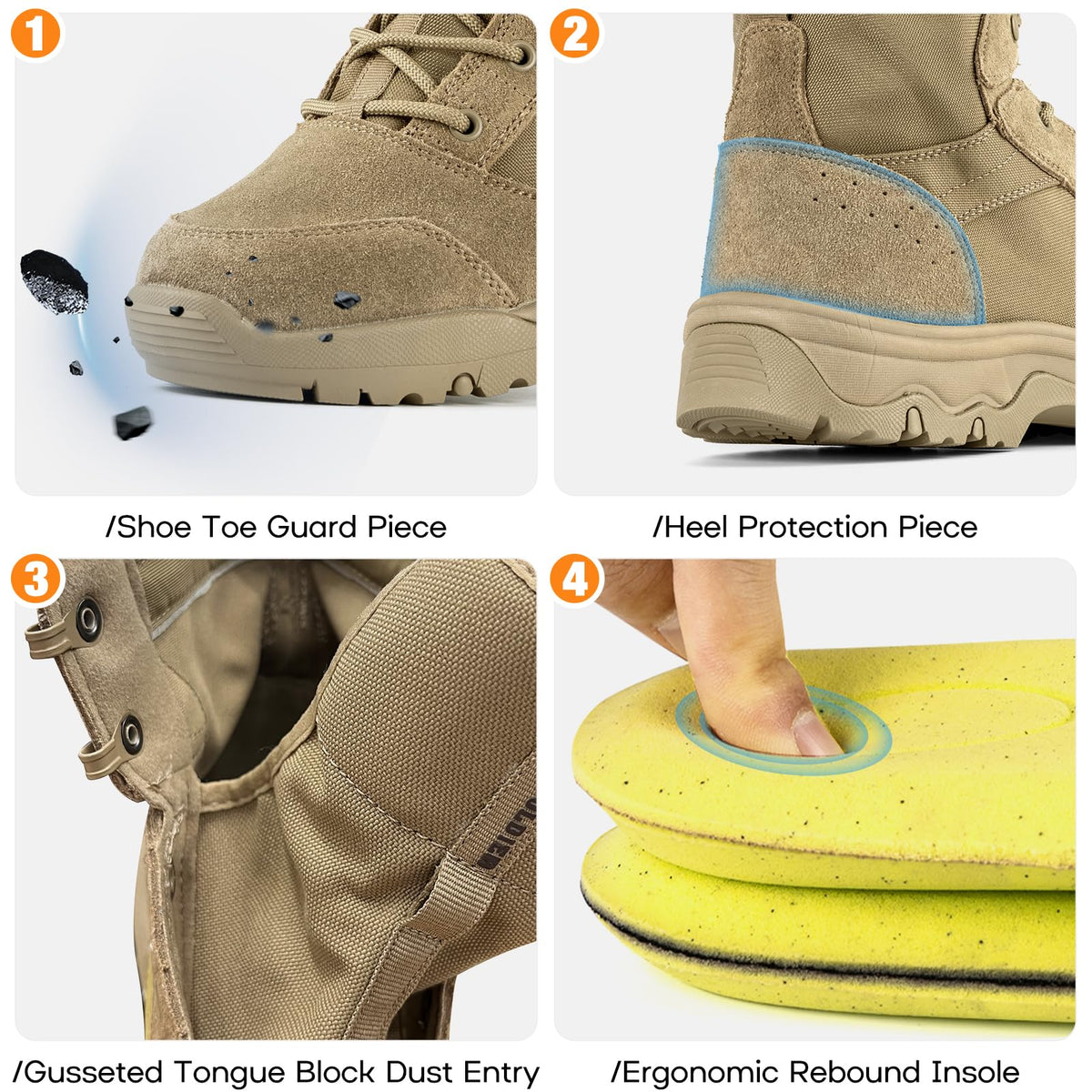 Lightweight Tactical Hiking Work Boots V398740