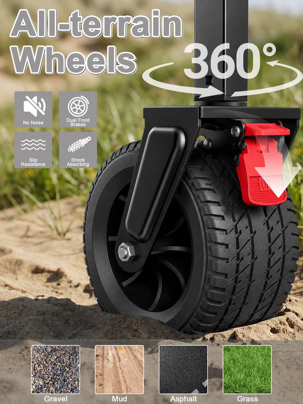 Collapsible Wagon with Canopy Black P495927