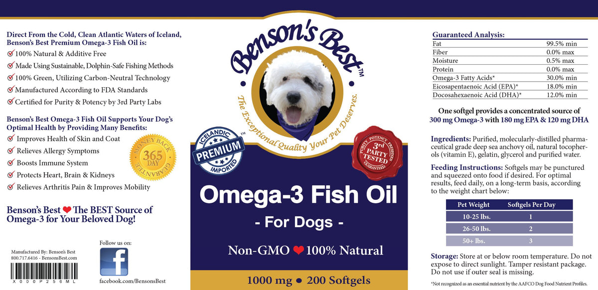 Omega 3 Fish Oil Softgel Capsules 200 Softgels 1000 mg B1969