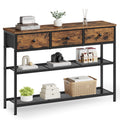 Console Table with 3 Fabric Drawers D221942