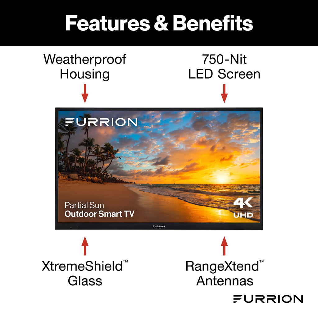 55-Inch 4K Weatherproof Outdoor Smart TV with HDR10 V443236