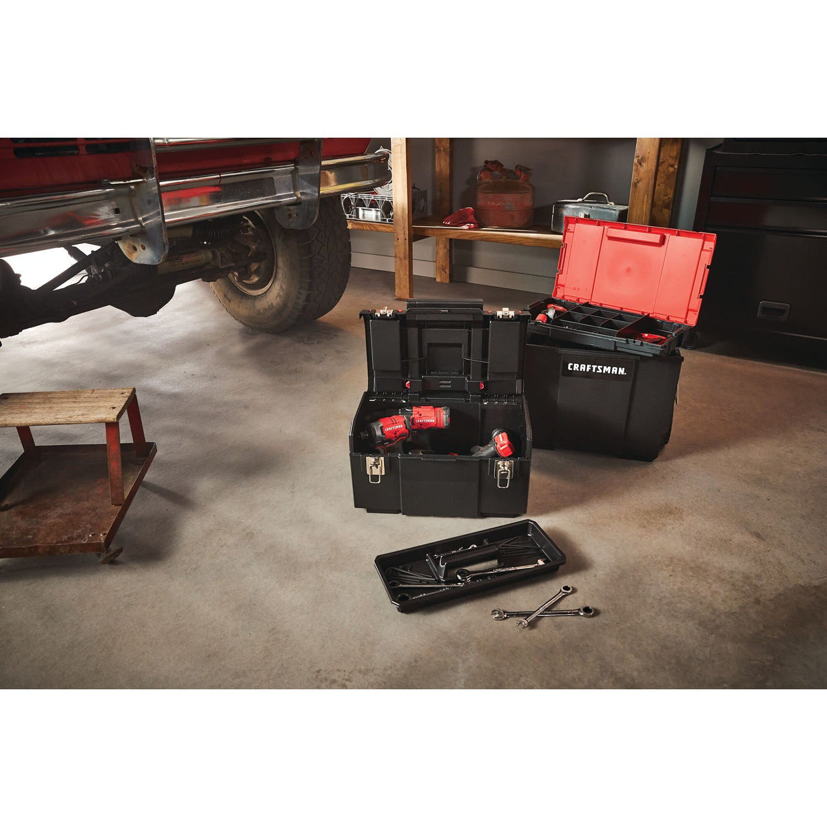 19-in. 3-in-1 Rolling Tool Box with Wheels A2465