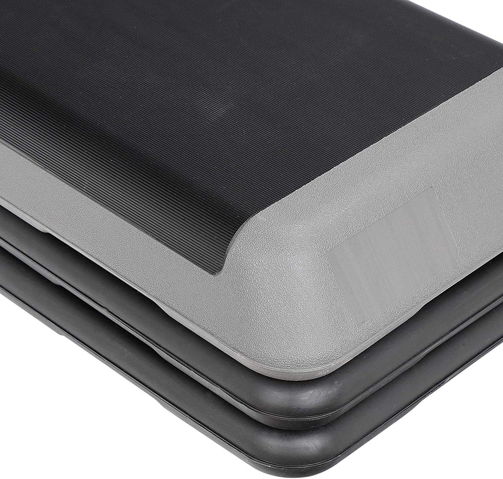 43" Adjustable Exercise Aerobic Step Platform with 4 Removable Risers S9068