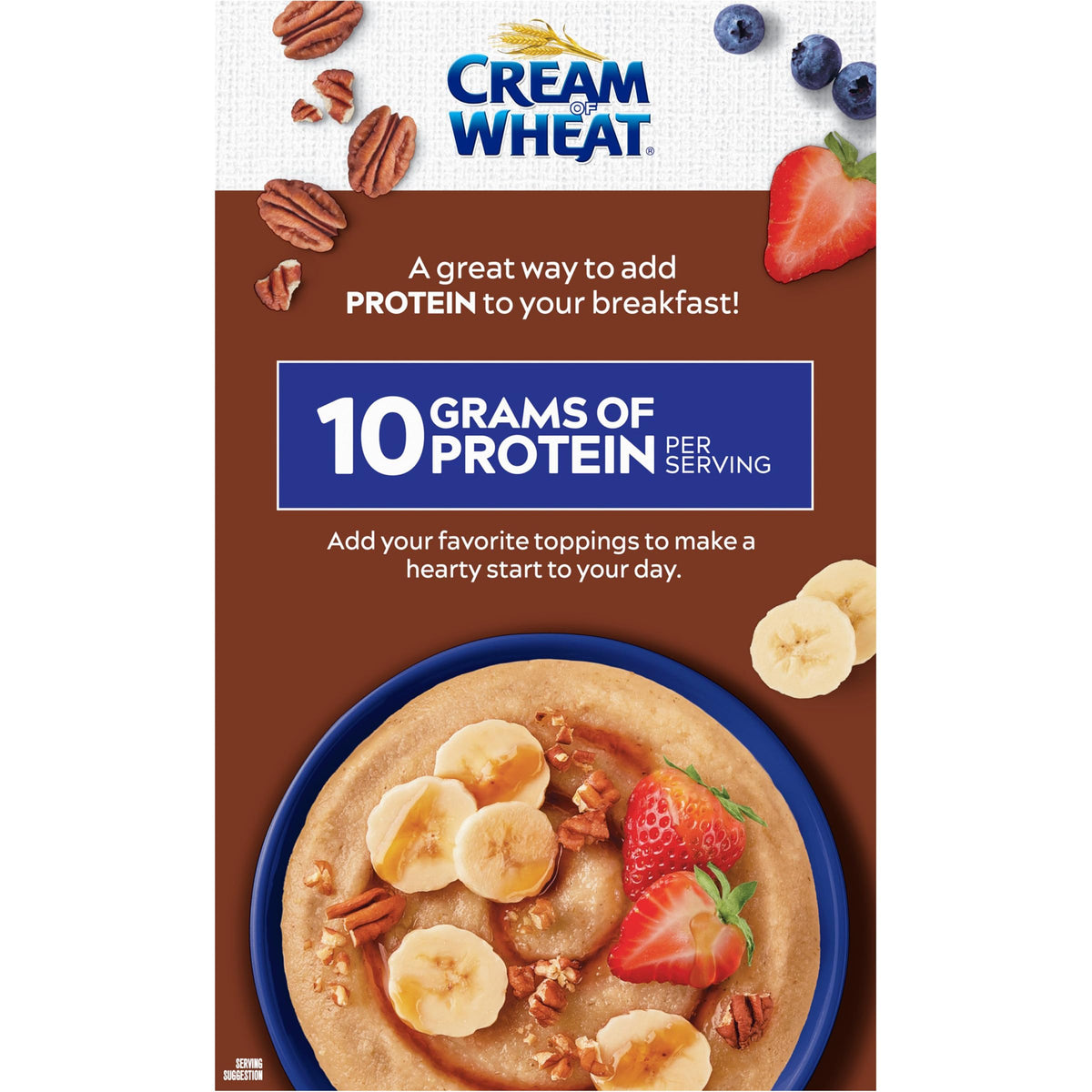 Instant High Protein Hot Cereal, Maple Brown Sugar, 12 Packets Z7922