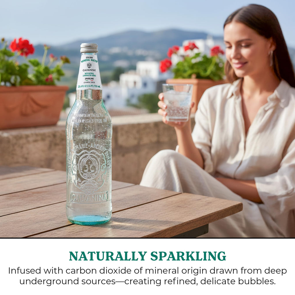 Sparkling Mineral Water 750 ml 12 Glass Bottles R5817