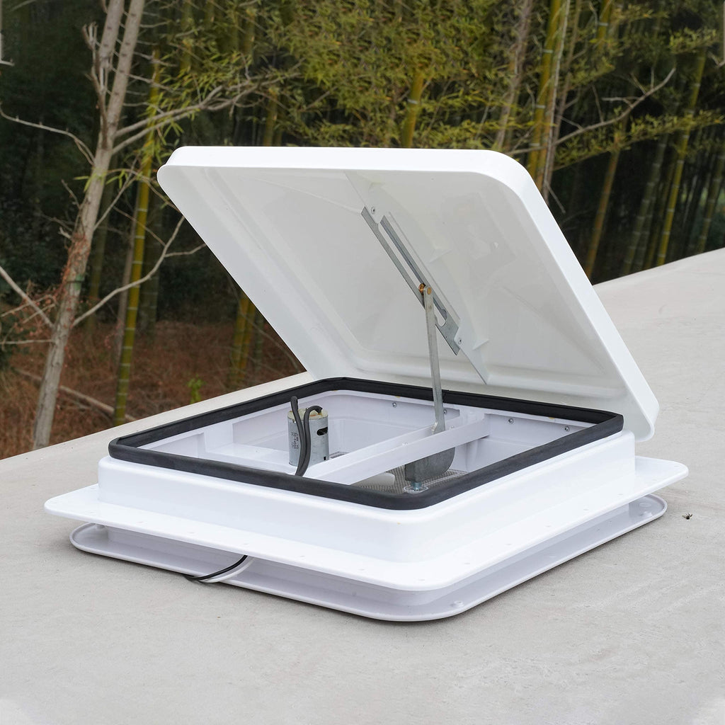 2 Pack 14 Inch White RV Roof Vent Cover R34252
