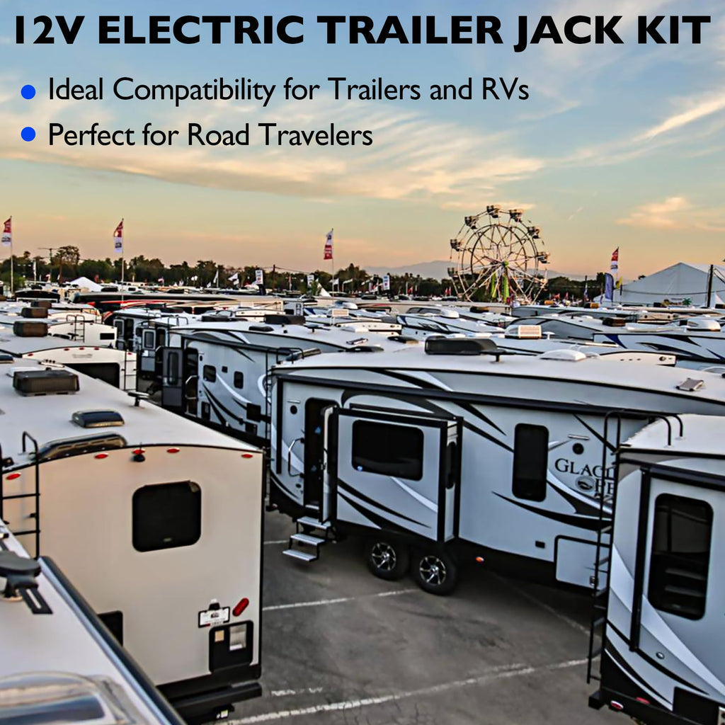Electric Powered Trailer Jack Kit 12,000 lbs 12V B752