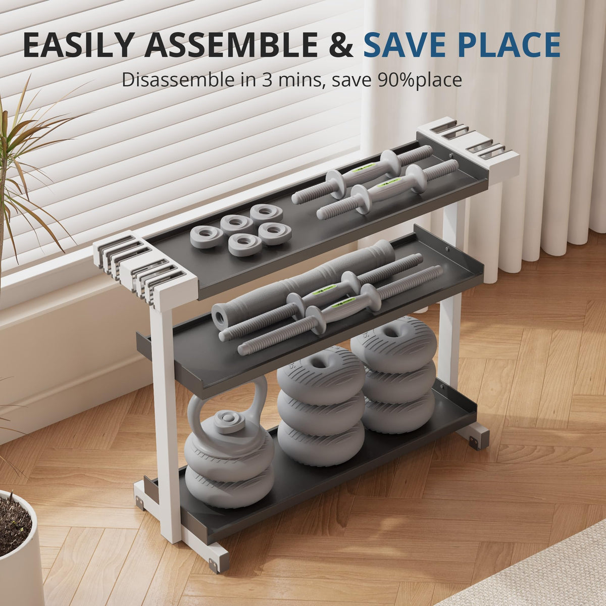 Adjustable Dumbbell Set with Connector K337505