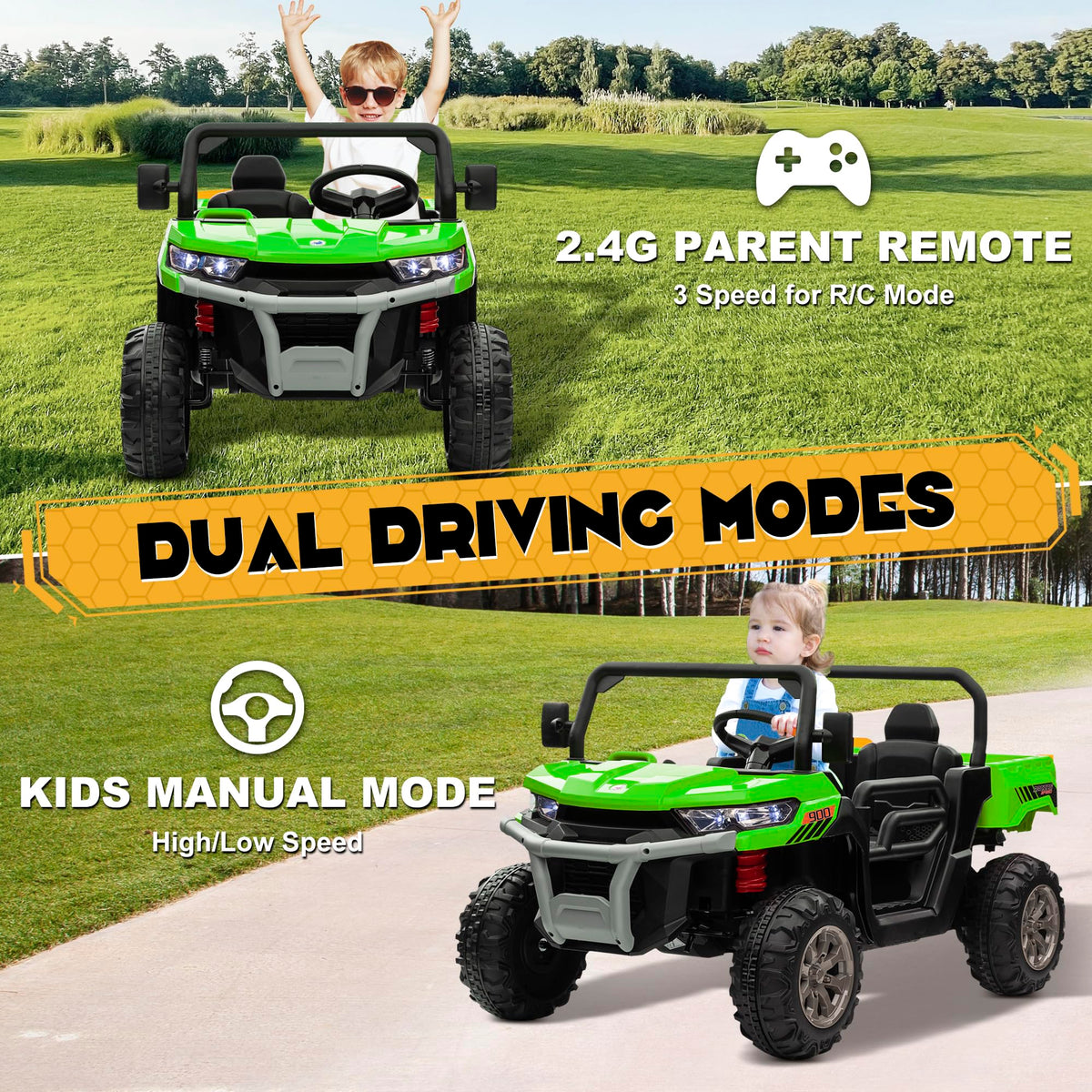 24V 4WD Ride on Car Dump Truck O347227