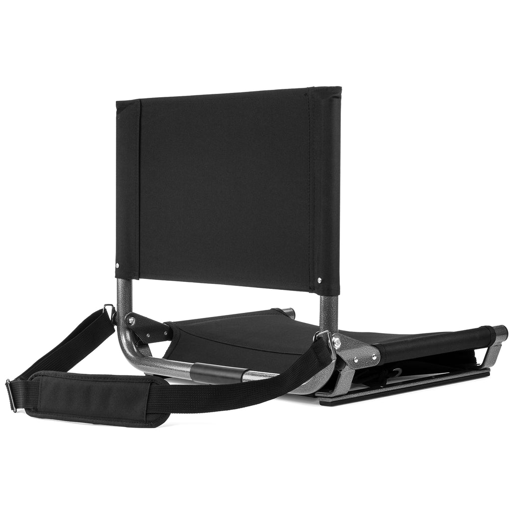 Portable Folding Steel Stadium Seats for Bleachers, Black K538