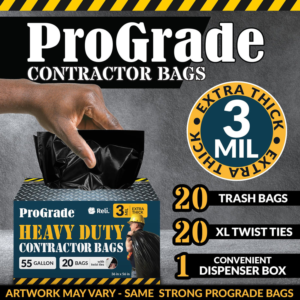 55 Gallon Heavy Duty Trash Bags U414