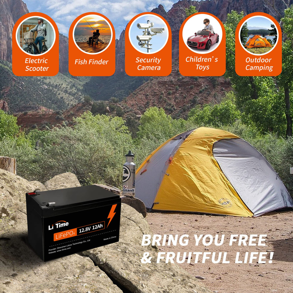 12V 12Ah Mini LiFePO4 Battery 2-Pack N830