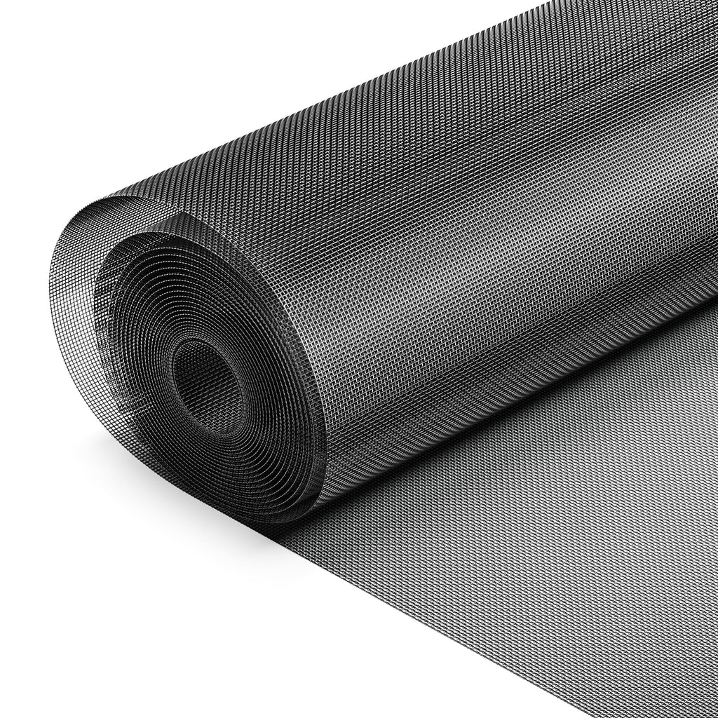 Black 304 Stainless Steel Window Screen Wire Mesh Roll U10626